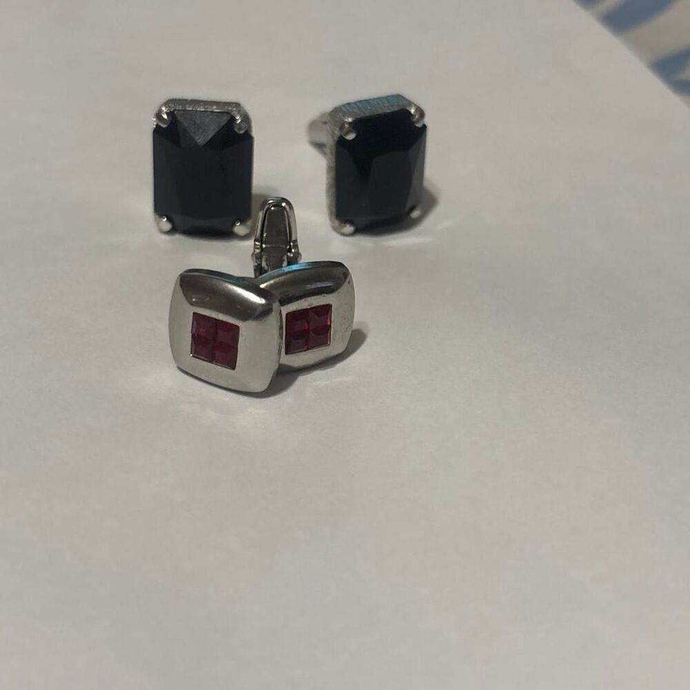 Unbranded Men's Black and Silver Jewellery